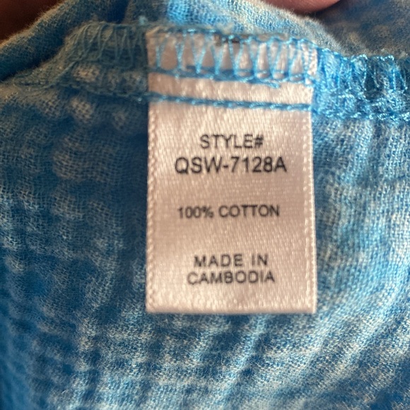 Women's ZENANA Deep Sky Acid Washed Button Down Shirt Dress NWOT - Picture 8 of 8